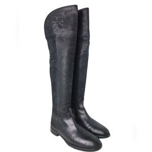 Tory Burch Black Over-the-Knee Boots